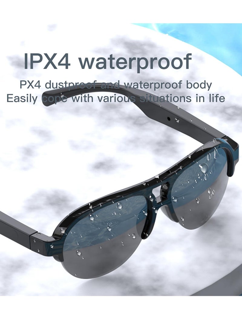 ميجوفاست نظارات شمسية بلوتوث، نظارات ذكية للجنسين نظارات شمسية بلوتوث 5.3 نظارات صوتية وIP4 مقاومة للماء للرياضات الخارجية وحماية من الأشعة فوق البنفسجية والتحكم باللمس - Image 5