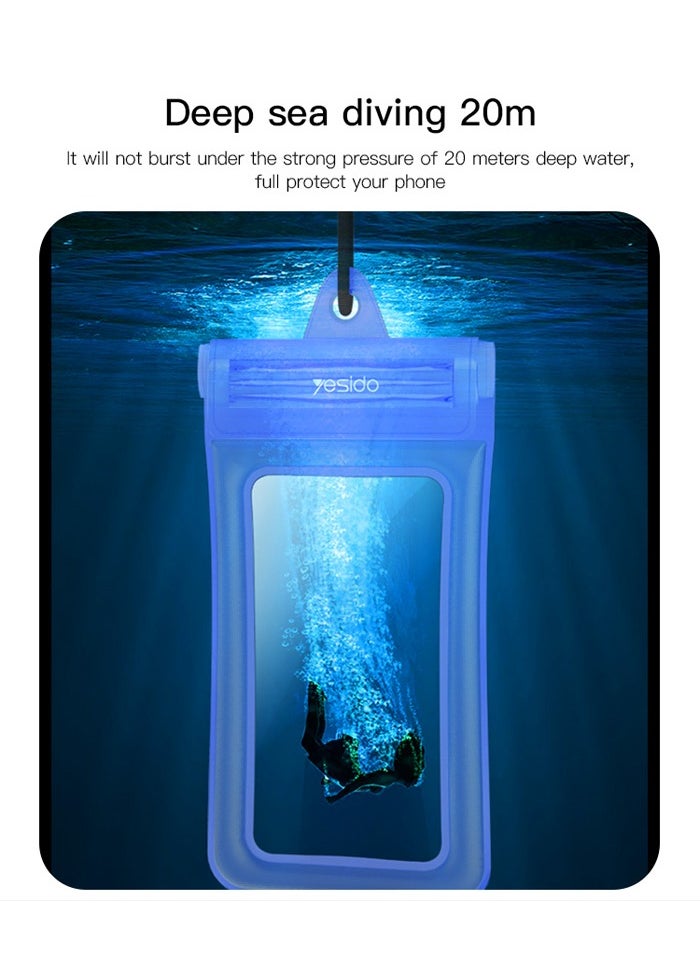 Yesido Yesido WB11 High Quality Beach IPX8 20M Waterproof Mobile Phone Bag Cover Waterproof Phone Pouch - Violet  - Image 4