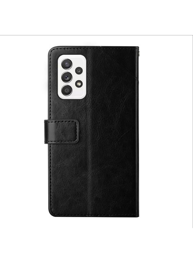 اس-توب جراب لهاتف Samsung Galaxy A33 5G Y بخياطة أفقية من الجلد القابل للطي - Image 3