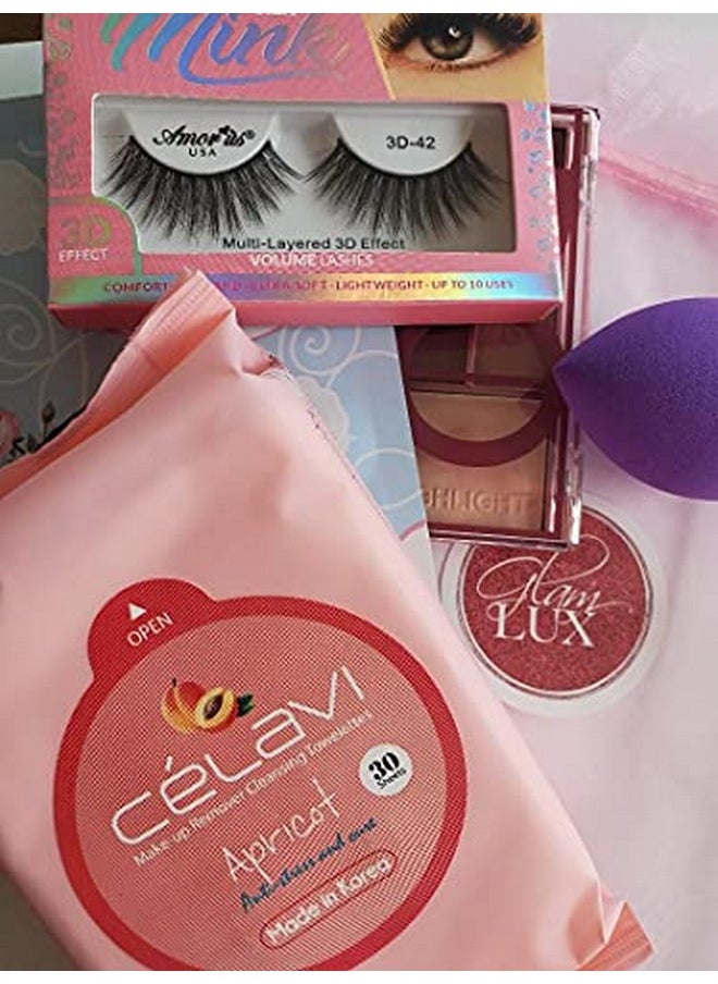 Glam Lux Beauty Bundle Box Of 5 Full Size Cosmetic Products Great Gifts Under $10 Includes A Range Of Products Eyeshadow Eyeliners Lip Liners Glitter Lip Gloss Bronzers & Highlighters  - Image 4