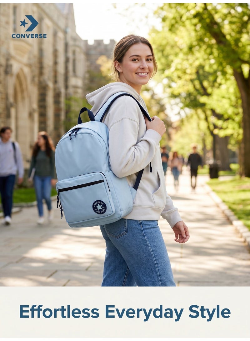 كونفرس CONVERSE الذهاب 2 حقيبة الظهر البحرية ، العودة إلى المدرسة الكلاسيكية الذهاب 2 عمودي سحب الوسادة الهوائية ملونة حقيبة المدرسة - Image 4