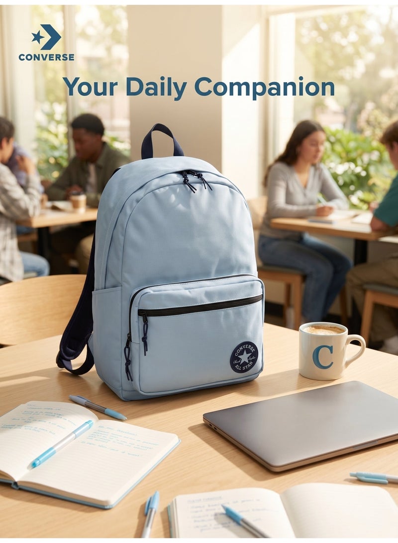 كونفرس CONVERSE الذهاب 2 حقيبة الظهر البحرية ، العودة إلى المدرسة الكلاسيكية الذهاب 2 عمودي سحب الوسادة الهوائية ملونة حقيبة المدرسة - Image 5