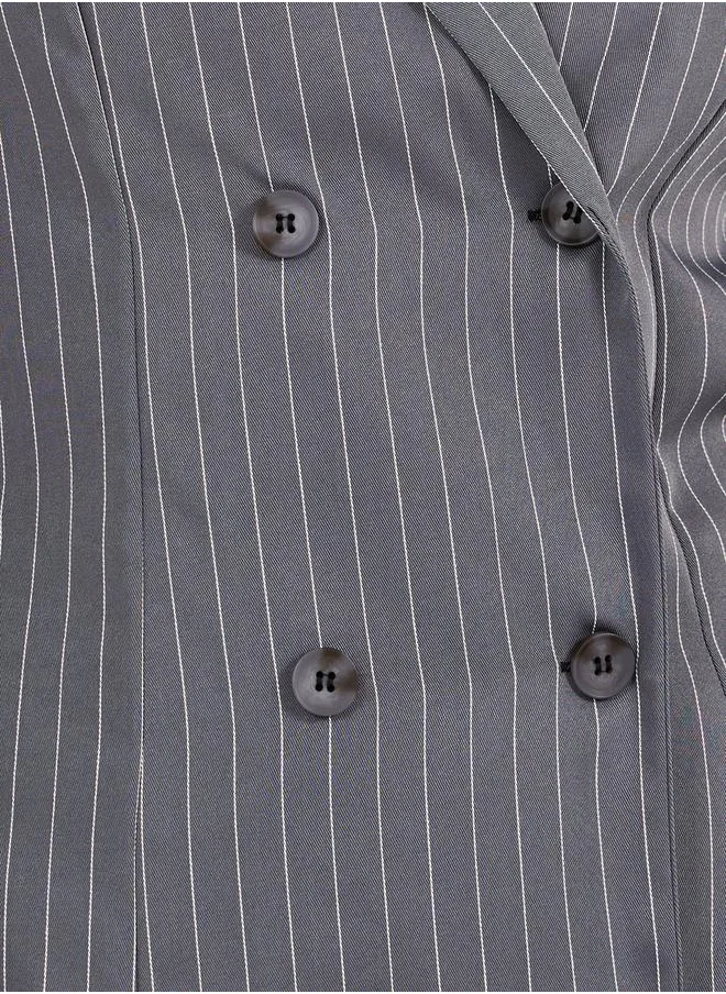 ستايلي Pinstripe Blazer Dress