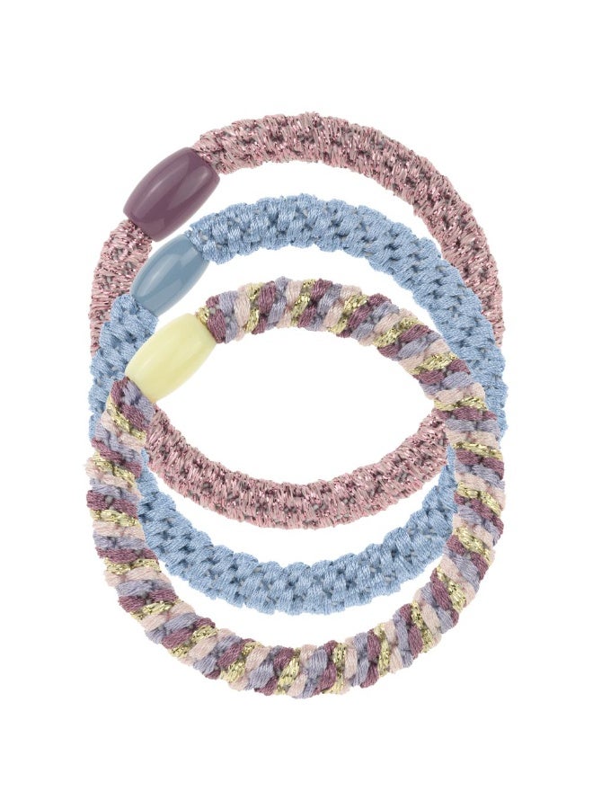 Invisibobble Twistar Woven Hair Ties Lavender Braids 3units - Image 1