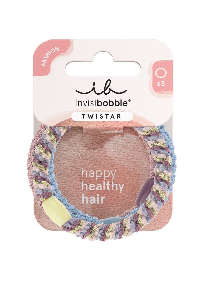 Invisibobble Twistar Woven Hair Ties Lavender Braids 3units - Image 4