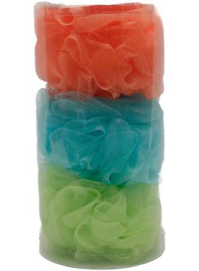 CATANES 3 Pcs Bath Sponge -Multicolor 13x13x10 Cm Multicolour - Image 2