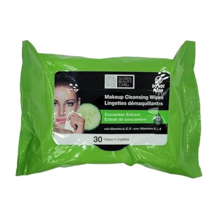 Global Beauty Care Makeup Cleansing Wipes 120 Count (4-Pack) (4PK CUCUMBER EXTRACT) - Image 2