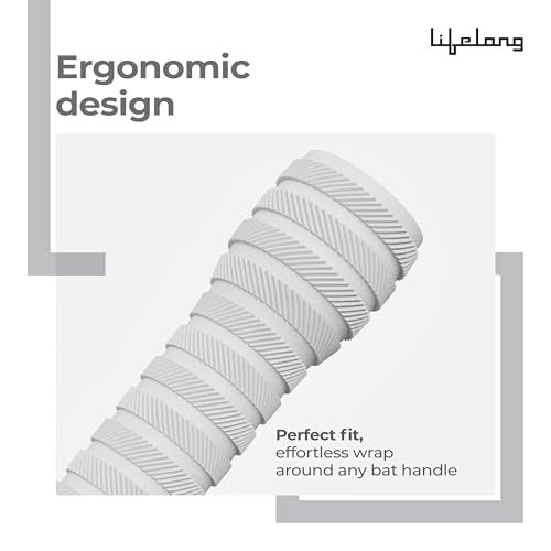 Lifelong قبضة مضرب لايفلونغ | نسيج حلقي | تصميم مريح | تغليف سهل | قبضة مطاطية ناعمة لضربة كريكيت أفضل | قبضة مضرب متينة وعالية الجودة لجميع لاعبي الكريكيت - Image 3