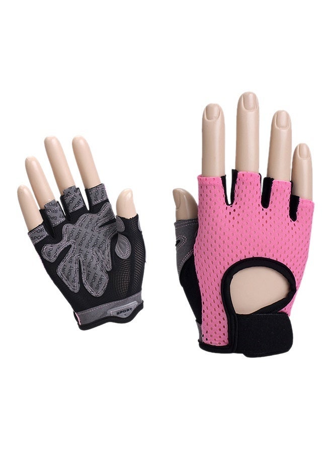 2pcs Men's and Women's Fitness Gloves, Breathable Half-Finger Palm Sports Gloves, Non-slip Shock-Absorbing Sports Glove=s, Suitable for Exercise Cycling, Training, Fitness, Pull Ups Bundle - Image 2