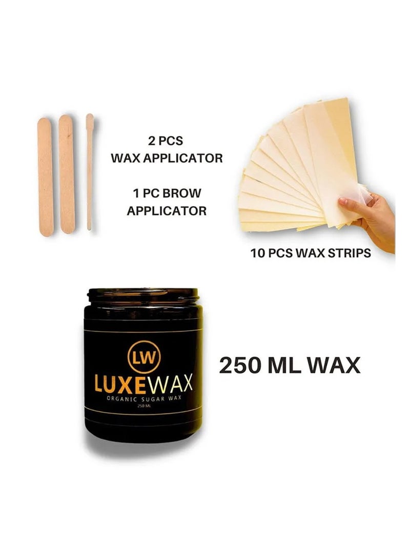 Luxewax طقم شمع سكر عضوي (طقم إزالة الشعر) - Image 2