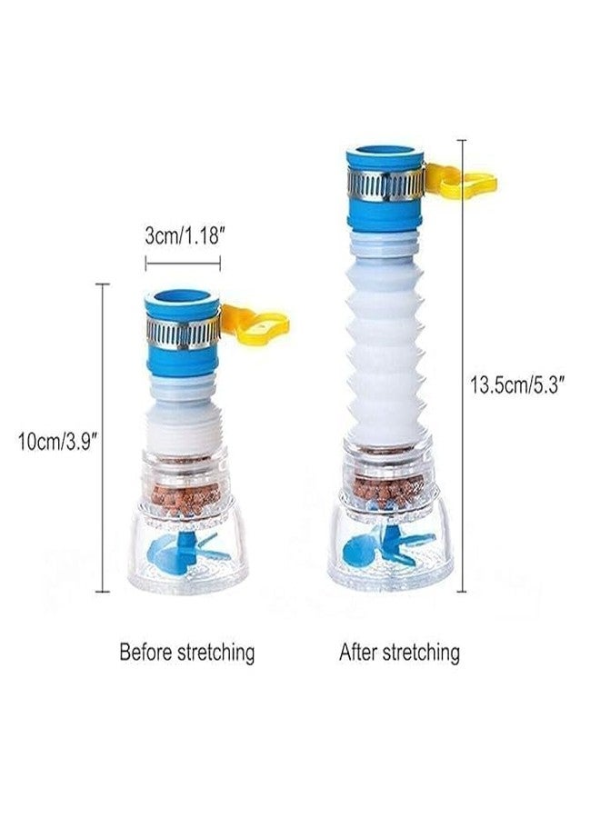 KNH MART 360° Adjustable Kitchen Tap Shower Head | Water Saving Faucet Sprayer Nozzle | High Pressure Splash Filter | Flexible Bathroom Sink Extension | Universal Plastic Tap Regulator (MULTICOLOR) - Image 5