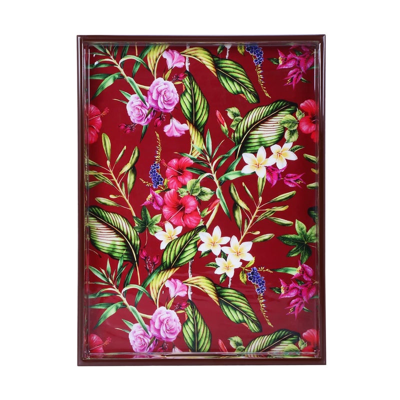 RICHTER Floral Maroon Tray - Image 4