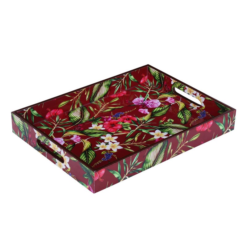 RICHTER Floral Maroon Tray - Image 3
