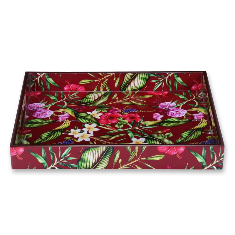 RICHTER Floral Maroon Tray - Image 2