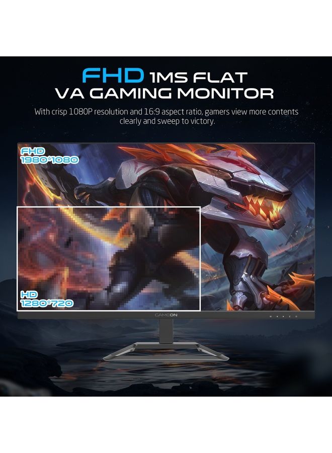 جايم أون GAMEON GOP32FHD240VA 32 بوصة FHD 240Hz 1ms 1920X1080 شاشة ألعاب مسطحة VA مع Gsync و FreeSync Black (متوافق مع وحدة تحكم HDMI 2.1) أبيض - Image 4