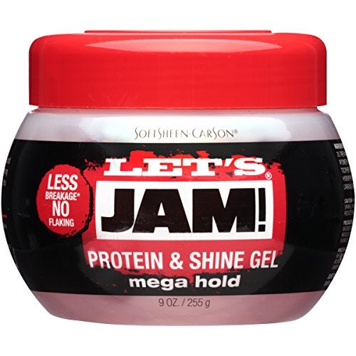 SOFT SHEEN SoftSheen-Carson Let's Jam! Conditioning Hair Gel, Mega Hold for All Hair Types, with Protein, Vitamin E, No Parabens, No Mineral Oil, 9 oz - Image 1