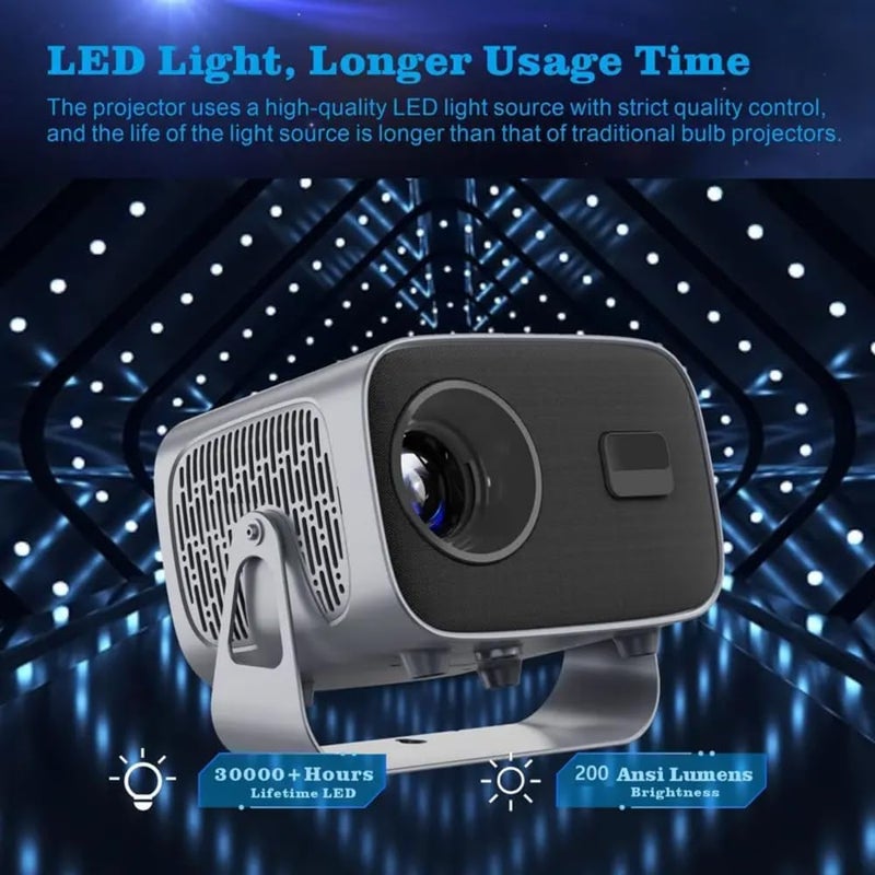 جهاز عرض A10 ذكي LED يعمل بنظام Android وقوة مدمجة للترفيه" - Image 4
