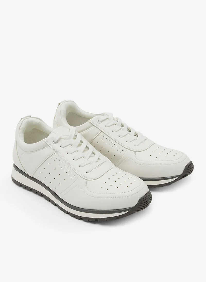Redtag Men White Plain Sneakers