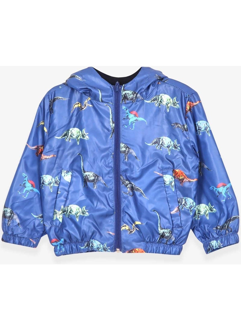 Breeze Boys Raincoat Dinosaur Patterned Sax (1-6 Years)  - Image 1