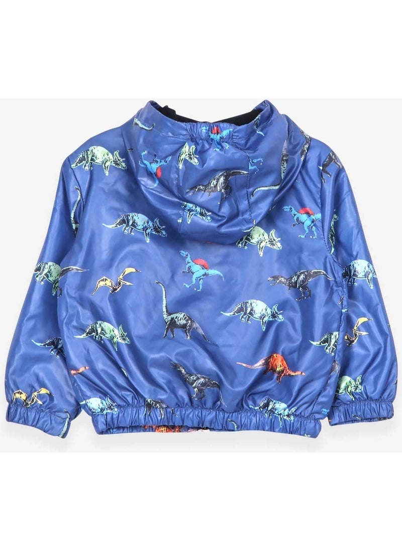 Breeze Boys Raincoat Dinosaur Patterned Sax (1-6 Years)  - Image 2