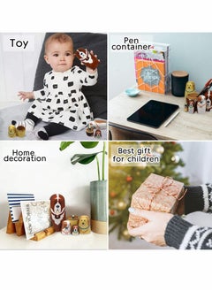 Y&D Russian Nesting Dolls, 5pcs Nested Dog Set, Traditional Classic Handmade Wood Stacking Toy for Children Kids, Birthday Party Home Decoration, New Year, Wishing Gift  - Image 5