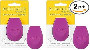 EcoTools Bioblender By Makeup Sponge For Liquid And Cream MakeUp Purple 1 Count Pack of 2 3175 - Image 1