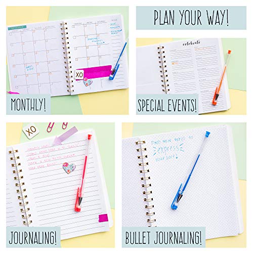 STMT Planner Set - Decorate The Ultimate DIY Daily Planner/Organizer/Diary/Journal/Agenda With Embellishments, Fun Stickers, Paper Clips, Stamp Markers & Pen - Inspiring Planners For Kids And Teen Girls - Image 5
