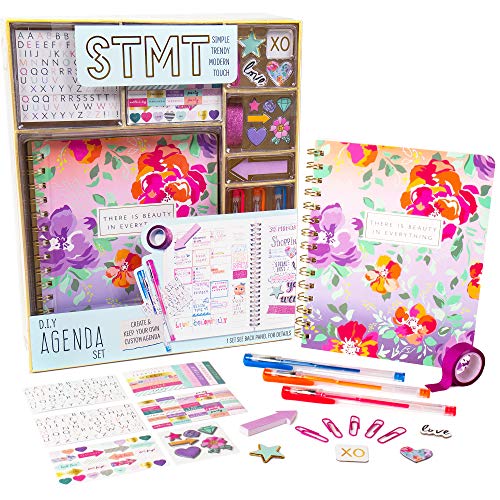 STMT Planner Set - Decorate The Ultimate DIY Daily Planner/Organizer/Diary/Journal/Agenda With Embellishments, Fun Stickers, Paper Clips, Stamp Markers & Pen - Inspiring Planners For Kids And Teen Girls - Image 1