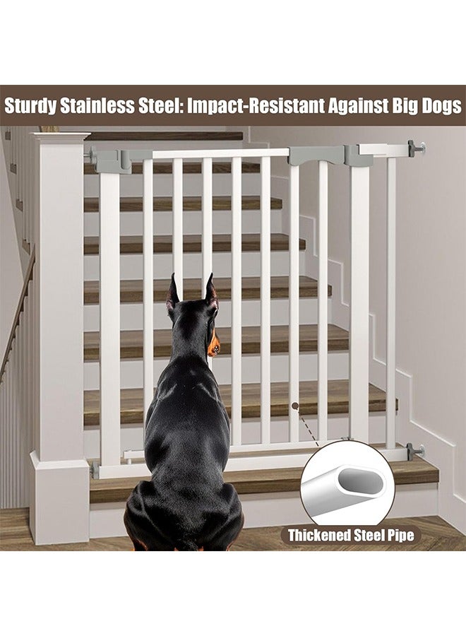 OASIS DESERT Self-Closing Safety Baby Doors, Extra Wide Children's Doors, Suitable For Up To 146 Cm: Includes Extension Racks Of 7 Cm, 14 Cm, 42 Cm, Easy To Install Durable Dog Doors, Stairs, Doorways - Image 3