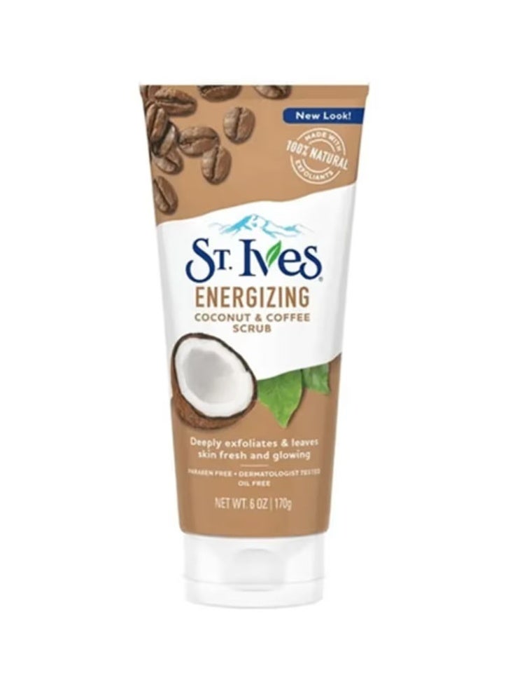 St. Ives Energizing Coconut & Coffee Facial Scrub - 170g - Image 1