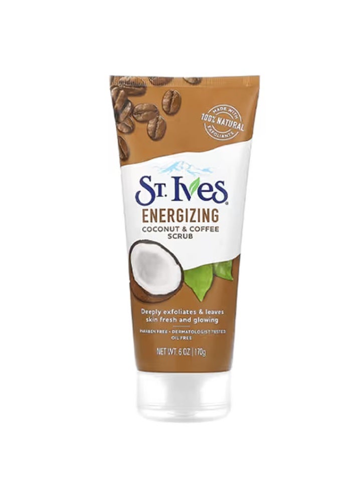 St. Ives Energizing Coconut & Coffee Facial Scrub - 170g - Image 2