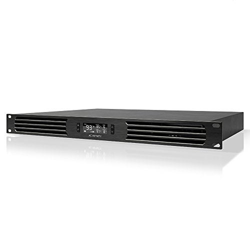 AC Infinity CLOUDPLATE T6, Rack Mount Fan 1U, Front Exhaust Airflow, for Cooling AV, Home Theater, Network 19” Racks - Image 1