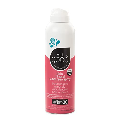All Good Makes Everything Better All Good Baby & Kids Sunscreen Spray - UVA/UVB Broad Spectrum, SPF 30, Zinc Oxide, Coral Reef Friendly, Water Resistant, Calendula, Aloe (6 oz) - Image 1