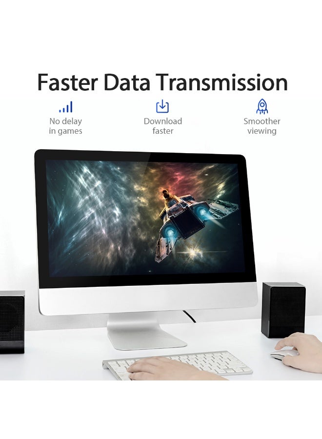 VENTION Cat6 UTP Ethernet Patch Cable 0.1M Black 10 Pcs/Pack Model # IBEBA-10 - Image 2