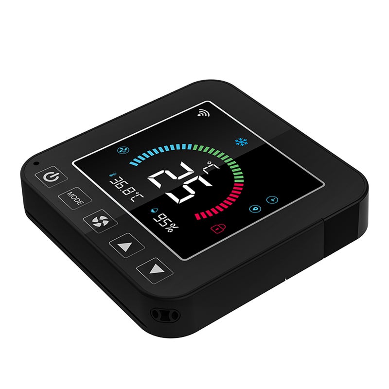 USB Power Supplys Tuya WiFi Intelligent Temperature Humidity Infrared Controller Home Living Room Bedroom Air Conditioner Thermostat LCD Display Screen with Backlight APP Remotes Control - Image 4