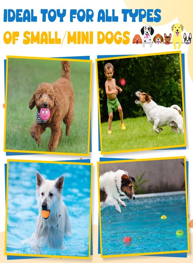 هونغداو مجموعة ألعاب هونغداو المكونة من 10 قطع، ألعاب مطاطية ناعمة تصدر صوتاً، كرات صغيرة تفاعلية للمضغ، مناسبة لتدريب الجراء، مستلزمات لعب تفاعلية لجلب الأشياء (للكلاب) - Image 5