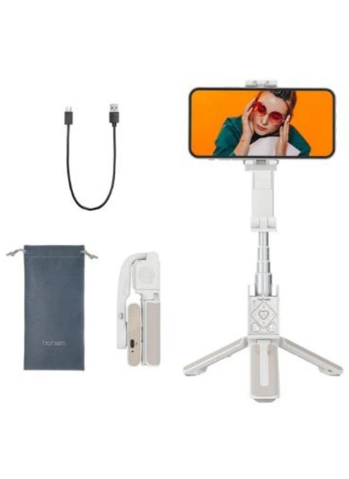hohem - Adjustable Rotating Foldable Selfie Stick Stand with Gimbal Stabilizer for iPhone and Android - Image 1