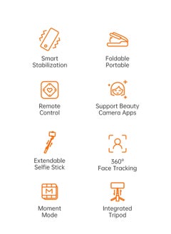 hohem Adjustable Rotating Foldable Selfie Stick Stand with Gimbal Stabilizer for iPhone and Android  - Image 2
