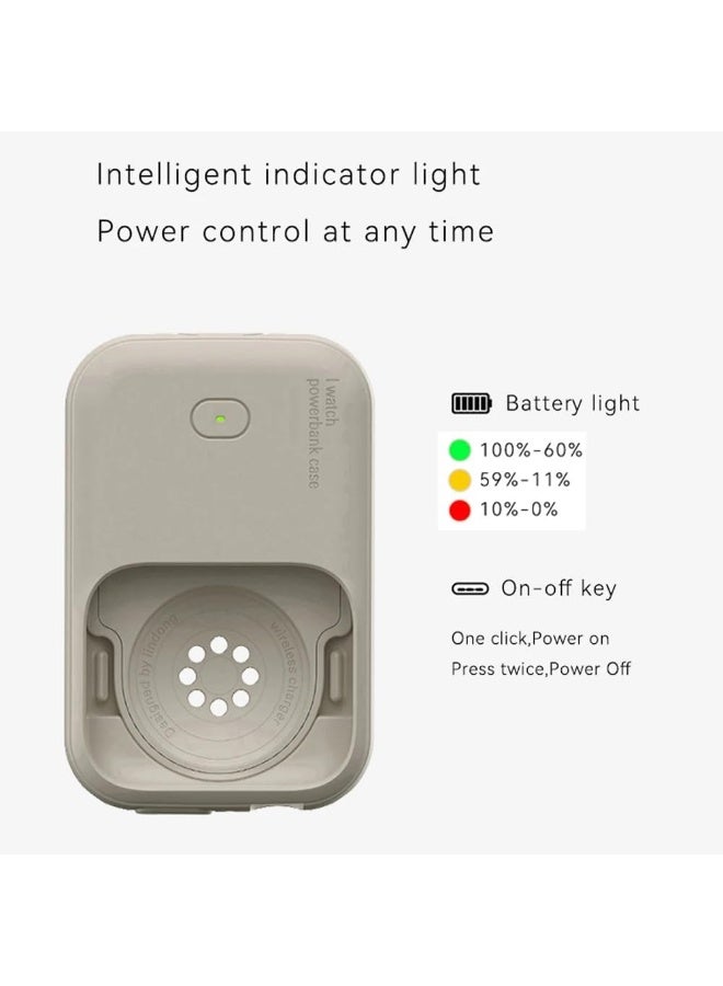 7MD Watch Charging Case 1200mAh, Portable Wireless Charger for Smartwatch, Type-C Fast Charging Lithium Ion Polymer Battery, Compact Travel Charging Box with LED Indicator and Safety Protection - Image 4