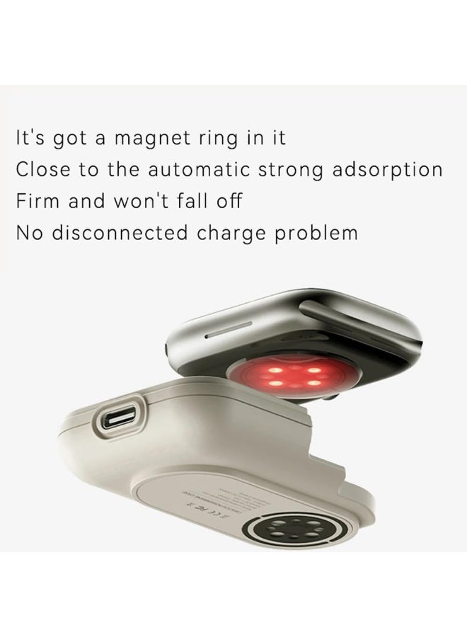 7MD Watch Charging Case 1200mAh, Portable Wireless Charger for Smartwatch, Type-C Fast Charging Lithium Ion Polymer Battery, Compact Travel Charging Box with LED Indicator and Safety Protection - Image 5