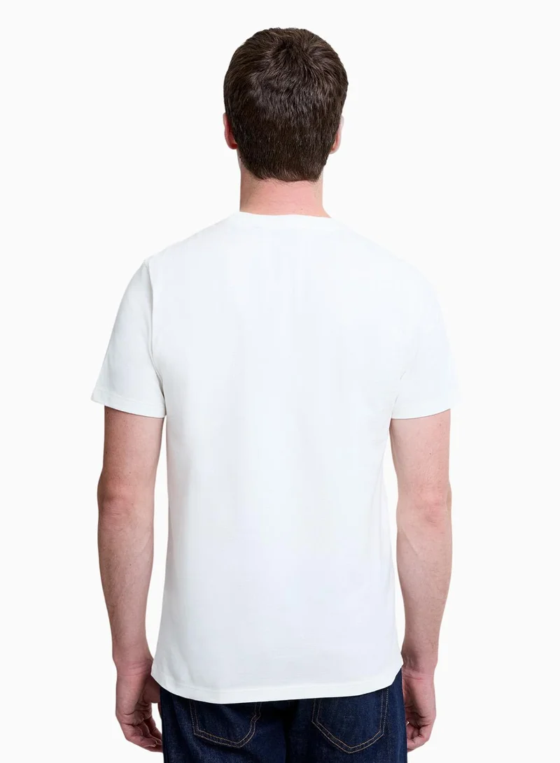 French Connection Ss Geo Lined Print T-Shirt