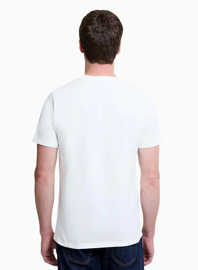 French Connection Ss Geo Lined Print T-Shirt