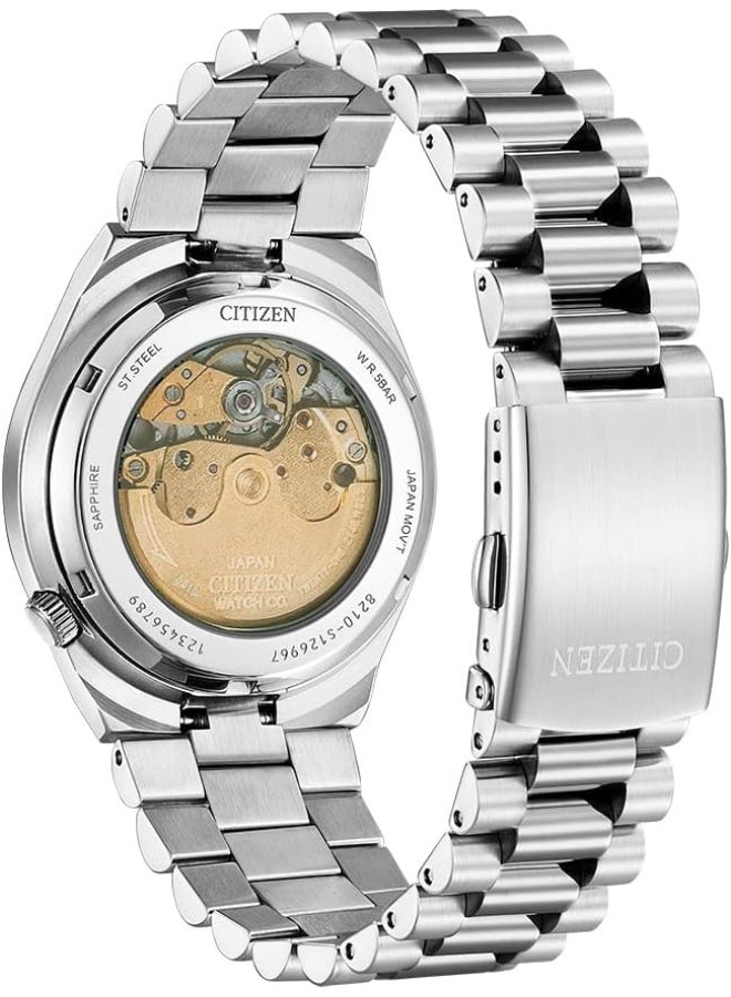 CITIZEN Men's Tsuyosa Orange Dial Automatic stainless steel strap Watch-NJ0151-88Z - Image 2