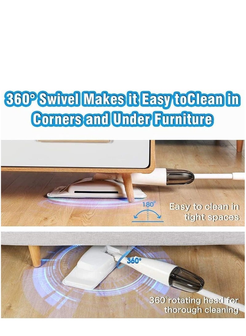 3 في 1 ممسحه لارضيات الباركيه والسيراميك والبورسلين و الرخام مع بخاخ الرذاذ للتعقيم مع مكنسه يدويه ، ممسحة لأرضية الحمام  والباركيه، تأتي في قطعة ثابتة وقطعة  هدية - Image 4