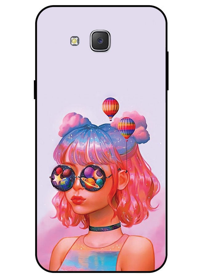 EYE CATCH Protective Case Cover For Samsung Galaxy J7 Smart Series Printed Protective Case Cover for Samsung J7 Fashion Girl - Image 1