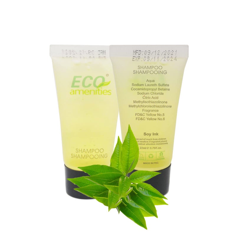 ECO Amenities Pack of 72 Hotel Shampoo Bulk in Travel Size Individually Wrapped 075oz Hair Shampoo Mild and Refresh Scent Guest Bathroom Toiletries