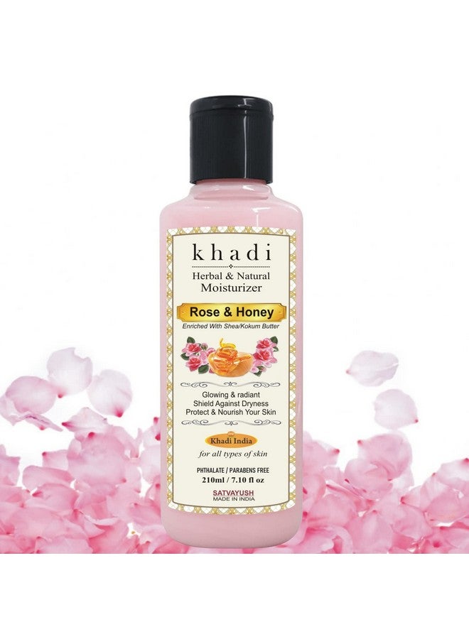 Satvayush Khadi Rose Honey Moisturizer Enriched With Shea/Kokum Butter For All Type Of Skin 210 Ml - Image 4