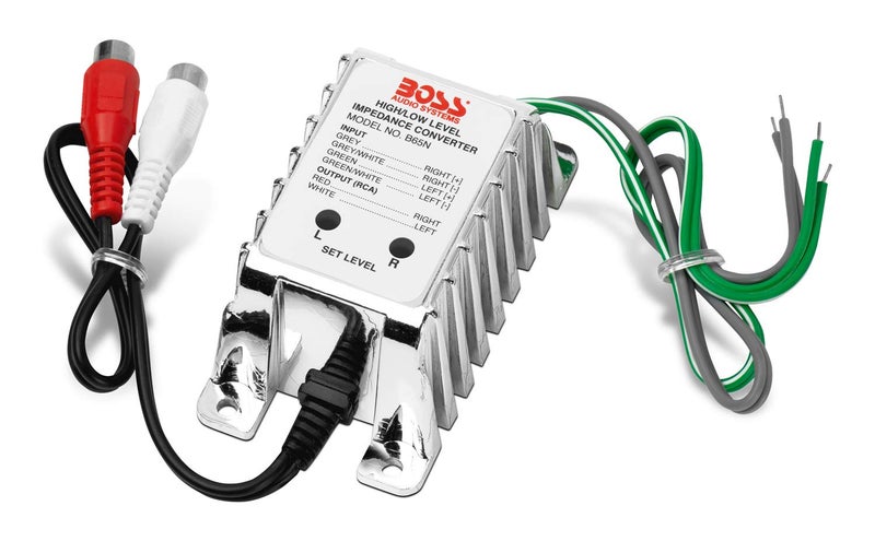 BOSS AUDIO SYSTEMS محول مستوى عالي إلى RCA من بوس أنظمة الصوت B65N لأنظمة الصوت في السيارات - عازل حلقة الأرض لموازن الصوت الاستريو ومضخم الصوت ومكبر الصوت السوب ووفر - Image 5