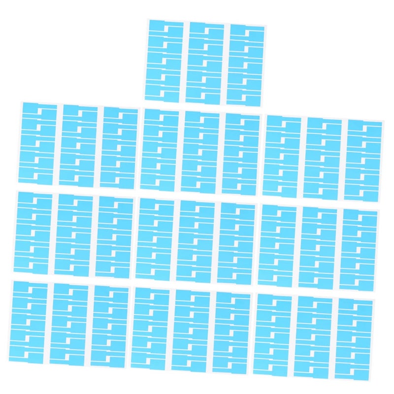 10 Pack A4 Blue Self Adhesive Cable Labels Waterproof Identification Stickers For Office Home - Image 2