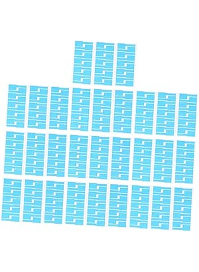 10 Pack A4 Blue Self Adhesive Cable Labels Waterproof Identification Stickers For Office Home - Image 1